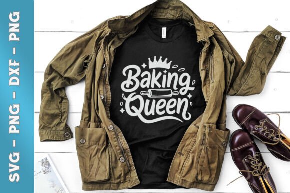 Baking Queen Baking Lover Mom Life SVG: A Crafts-Friendly Graphic for Heartfelt Branding