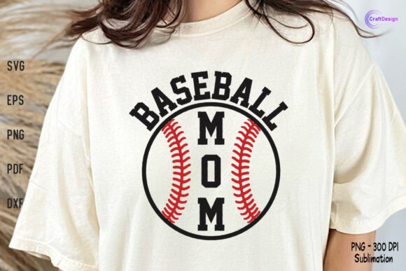 Baseball Mom Shirt SVG Mother’s Day Graphic for Crafts and Merch