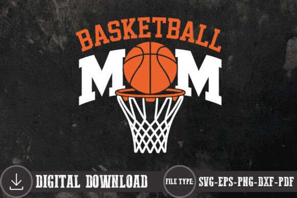 Basketball Mom Shirt SVG: A Graphics Asset for Crafts and Creative Projects