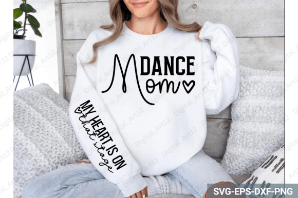 Dance Mom Sleeve SVG Design: A Versatile Graphic for Crafts and Merch