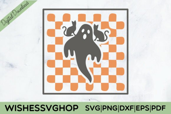 Halloween Cat Mom Ghost SVG PNG: A Festive Graphic Design Asset for Local Business Branding