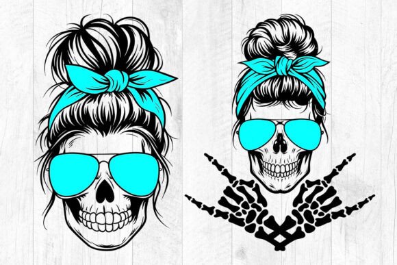 Layered Mom Skull SVG: A Versatile Graphic Design Asset for Crafts and Branding