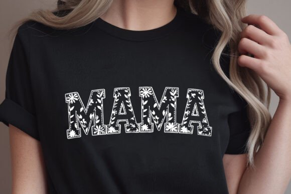 Mama SVG, Mom T-shirt SVG: A Versatile Graphic Design Asset for Crafters and Sellers