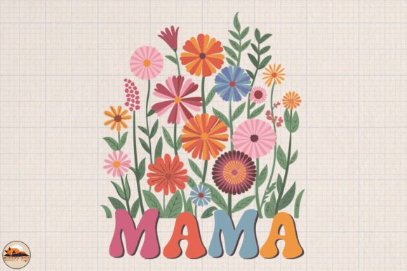 Mama Wildflowers SVG & PNG: A Versatile Graphic Design Asset for Crafty Branding