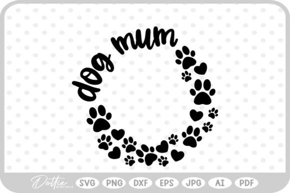 Mom Dog SVG PNG DXF: A Versatile Graphic Design Asset for Crafts and Branding