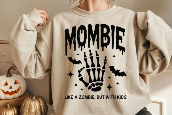 Mom Halloween SVG, Mombie SVG: A Graphic Design Asset for Creative Publishing