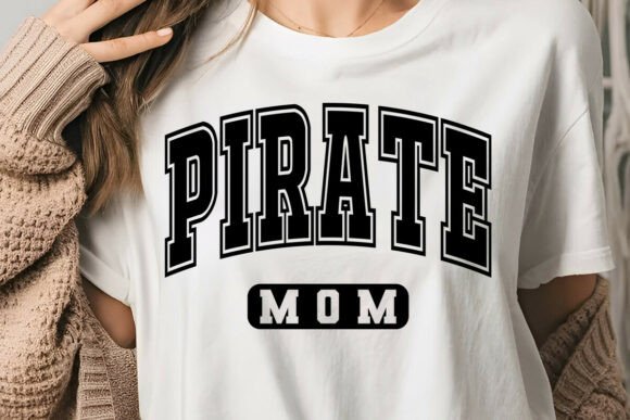 Retro Pirate Mom Coquette SVG PNG: A Bold Graphic Design Asset for Crafts and Branding