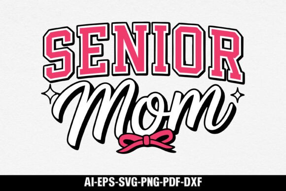 Senior Mom Coquette SVG Design: A Versatile Graphic Asset for Bloggers and Publishers