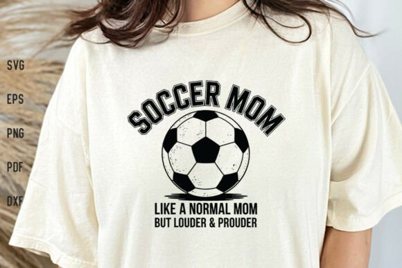 Soccer Mom Like a Normal Mom Shirt SVG: A Versatile Graphic Design Asset for Local Businesses