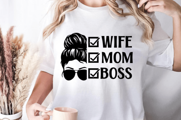 Wife Mom Boss SVG – A Bold Graphic Design Asset for Creative Content