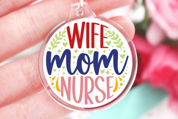 Wife Mom Nurse SVG: A Versatile Graphic Design Asset for Crafts and Branding